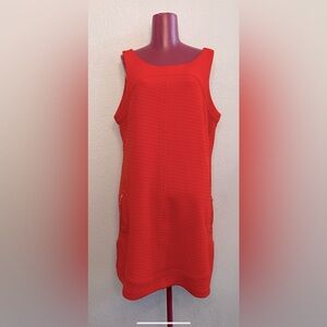 Chic Red Sleeveless Dress